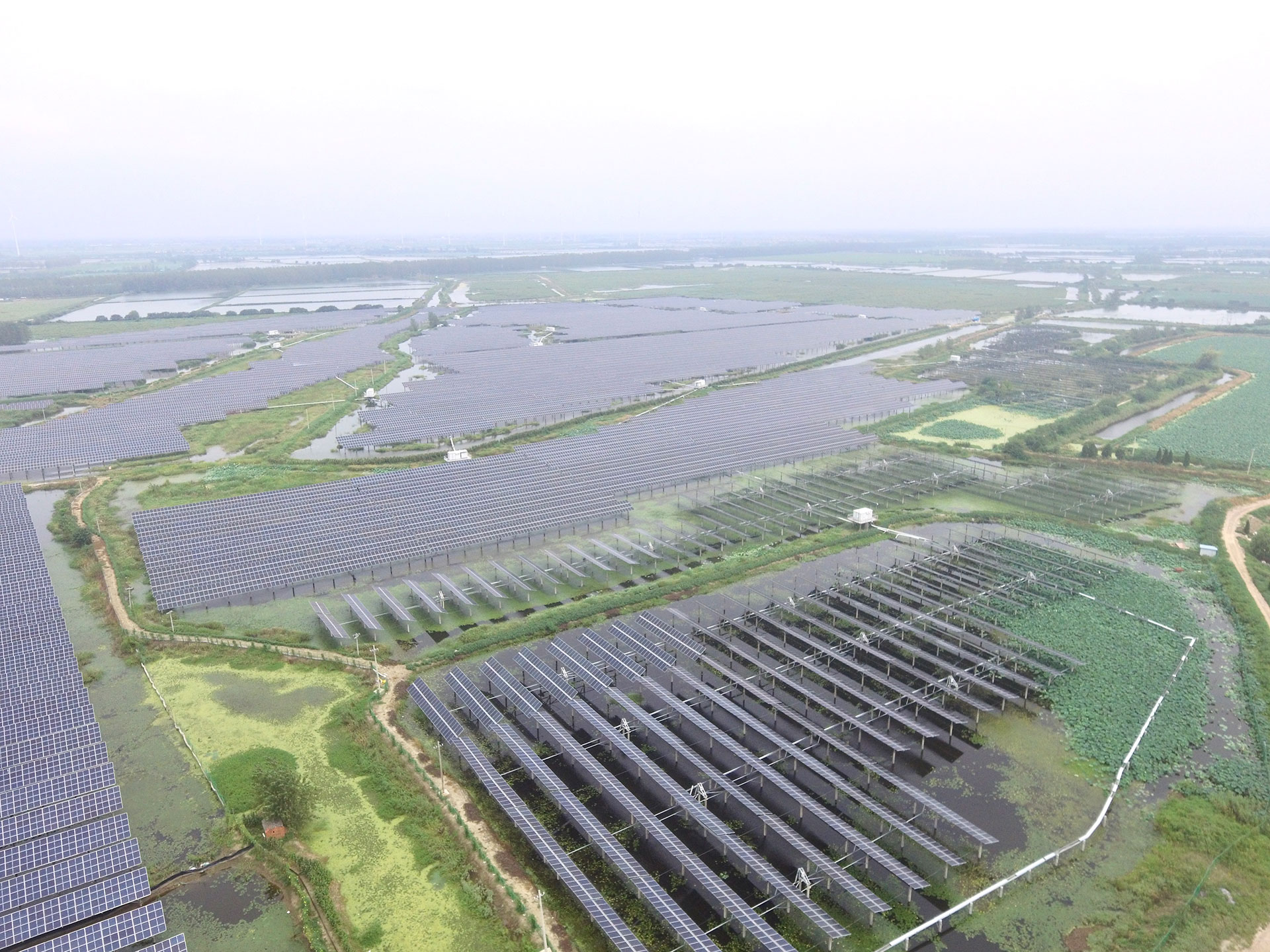 js333金沙线路检测科技江苏扬州宝应光伏发电应用领跑基地2号100兆瓦项目